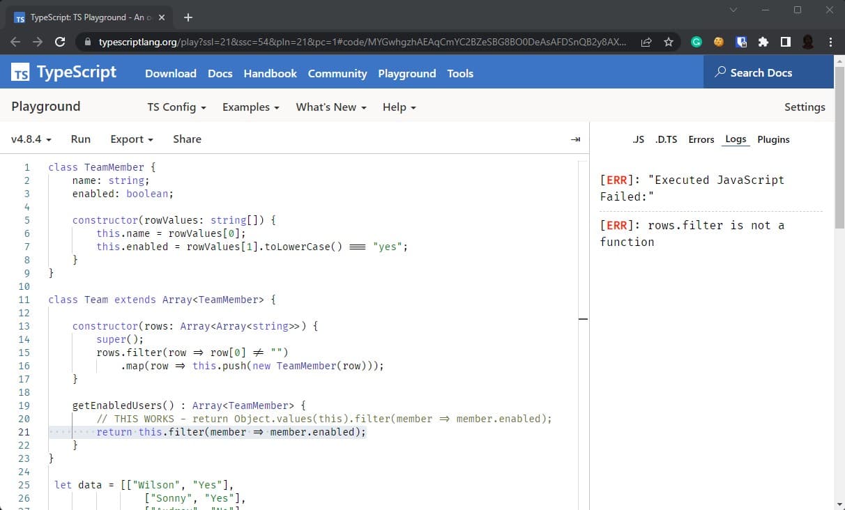 C# List<T> Class to TypeScript extends Array<T>