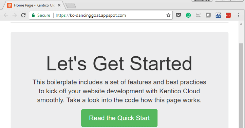 ASP.NET Core 2.0 Kentico Cloud app on Google Cloud Platform - A Quick How-To